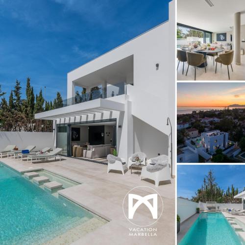 Urbanizacion Marbessa Villa | VACATION MARBELLA I Villa Marbesa White Pearl, Two Private Pools, 3min walk to the Beach, Fastest WiFi, Built in 2024