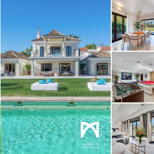 Nueva Andalucia Villa | VACATION MARBELLA I Villa Milka, Frontline Golf, Giant Private Heated Pool, Close to High-end Restaurants, 8min Puerto Banus, Cine Room