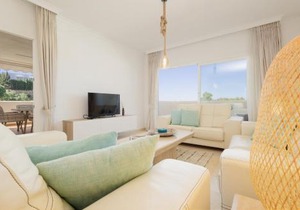 Holiday apartment with private terrace, just 10 minutes by car from Elviria Beach, Marbella