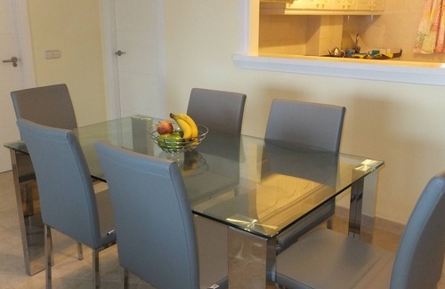 Marbella Apartment | Stunning sea views & large ground floor terrace, 30m from the beach