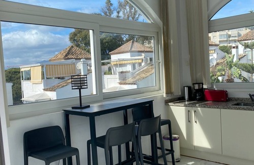 Urbanizacion Costabella Apartment | 2 Bedroom Apartment with sea views. Large Shared Pool, Manicured Gardens