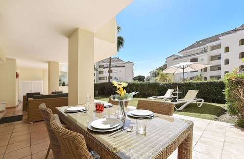 Nikki Beach Apartment | Apartment with large terrace, communal pool. Walking distance sandy beach!