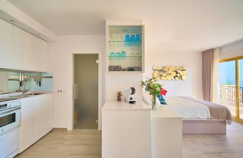 Nikki Beach Apartment | Sun all day double wide balcony with panoramic sea view
