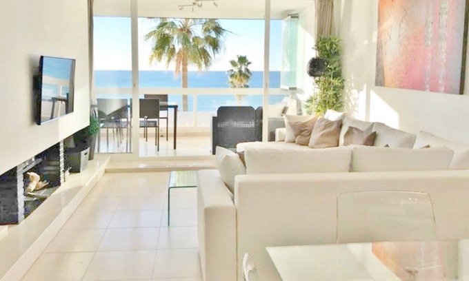 Marbella Apartment | ON THE BEACH - SEA VIEW - 4 pools (1 INDOOR) -WIFI