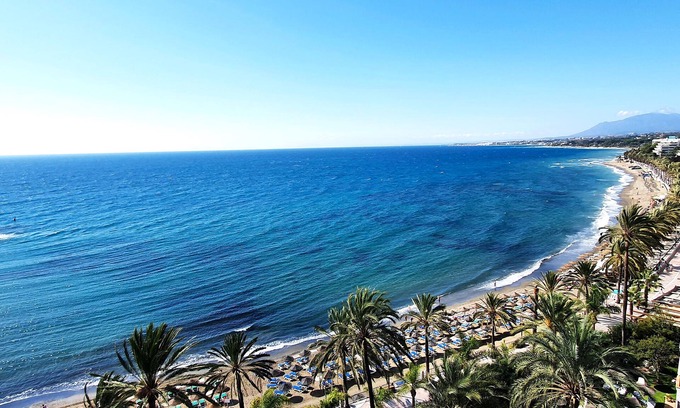 Marbella City Centre Apartment | Skol 709 - Duplex 1 Bedroom in Skol Marbella with Gibraltar and Sea Views