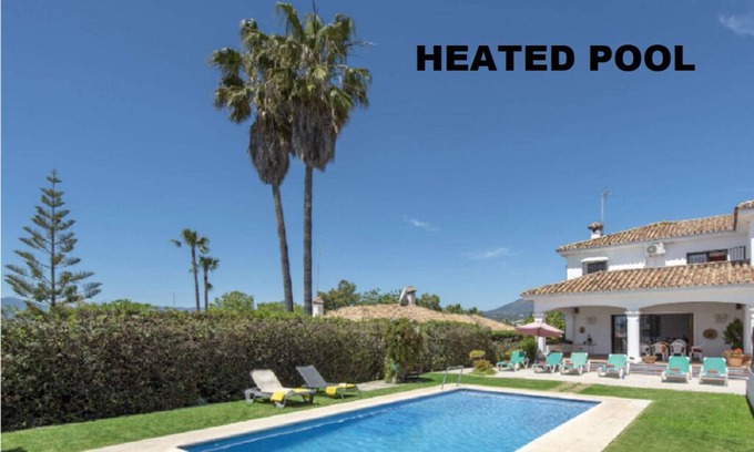 San Pedro de Alcantara Villa | Villa Andaluza - Private heated beach style swimming pool
